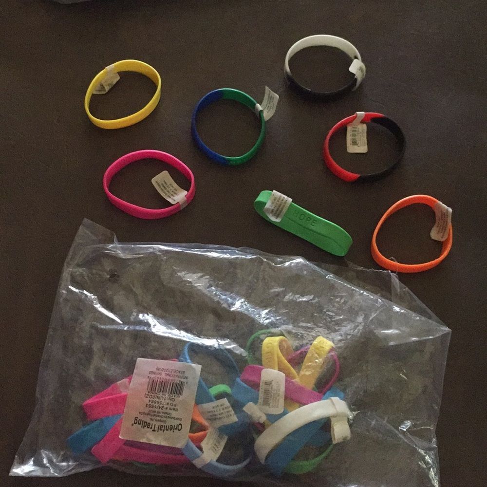 3 For $12 Sale! Assortment of Rubber Bracelets